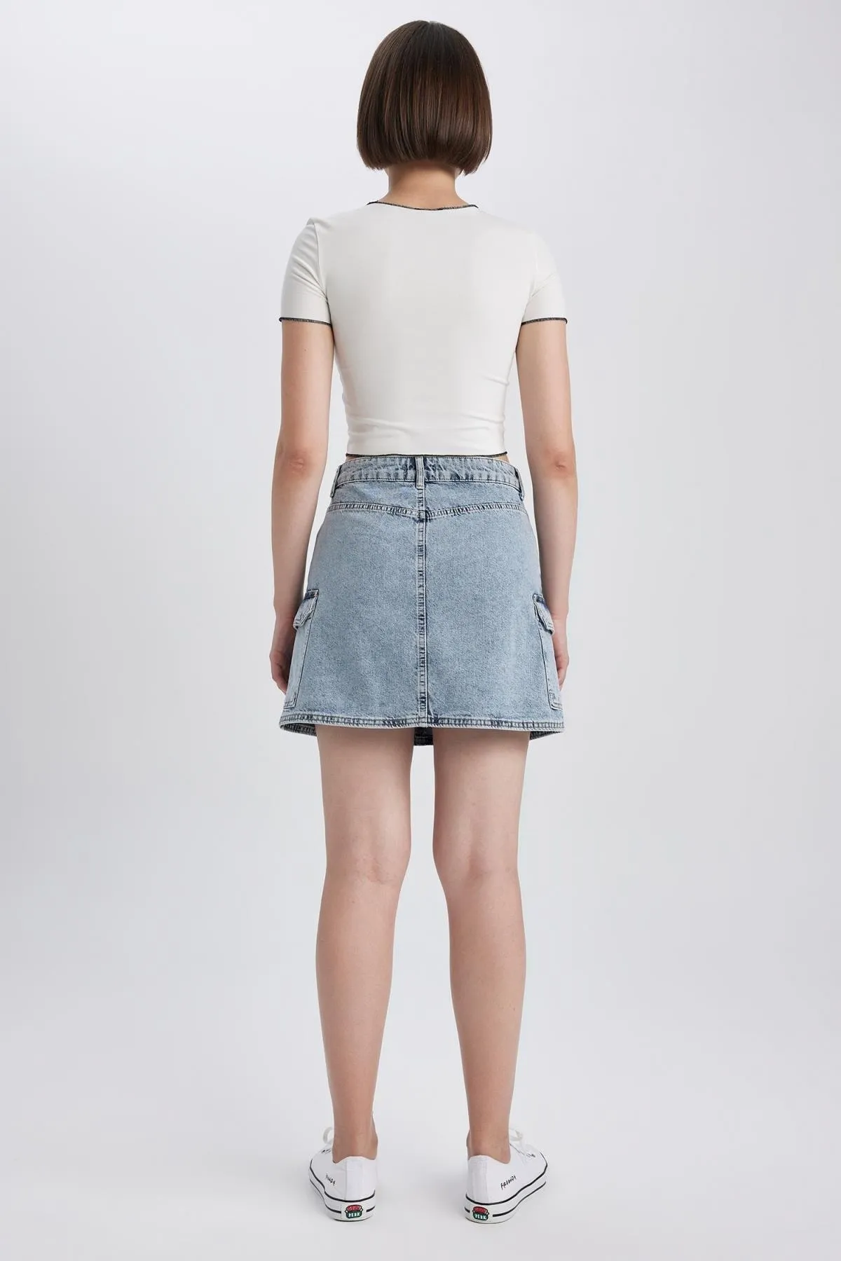 DeFacto  Jeans-Minirock im Cargo-Stil, 100 % Baumwolle A7112ax23hs
