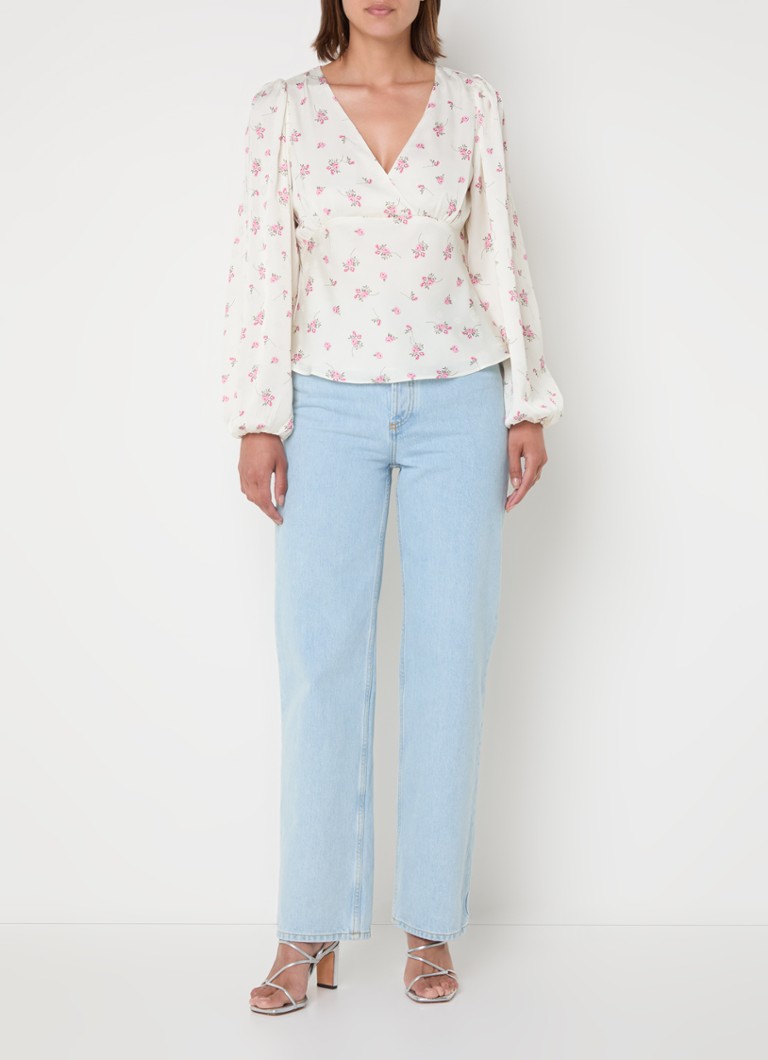 Neo Noir - Jane Cute Rose - Top con stampa floreale