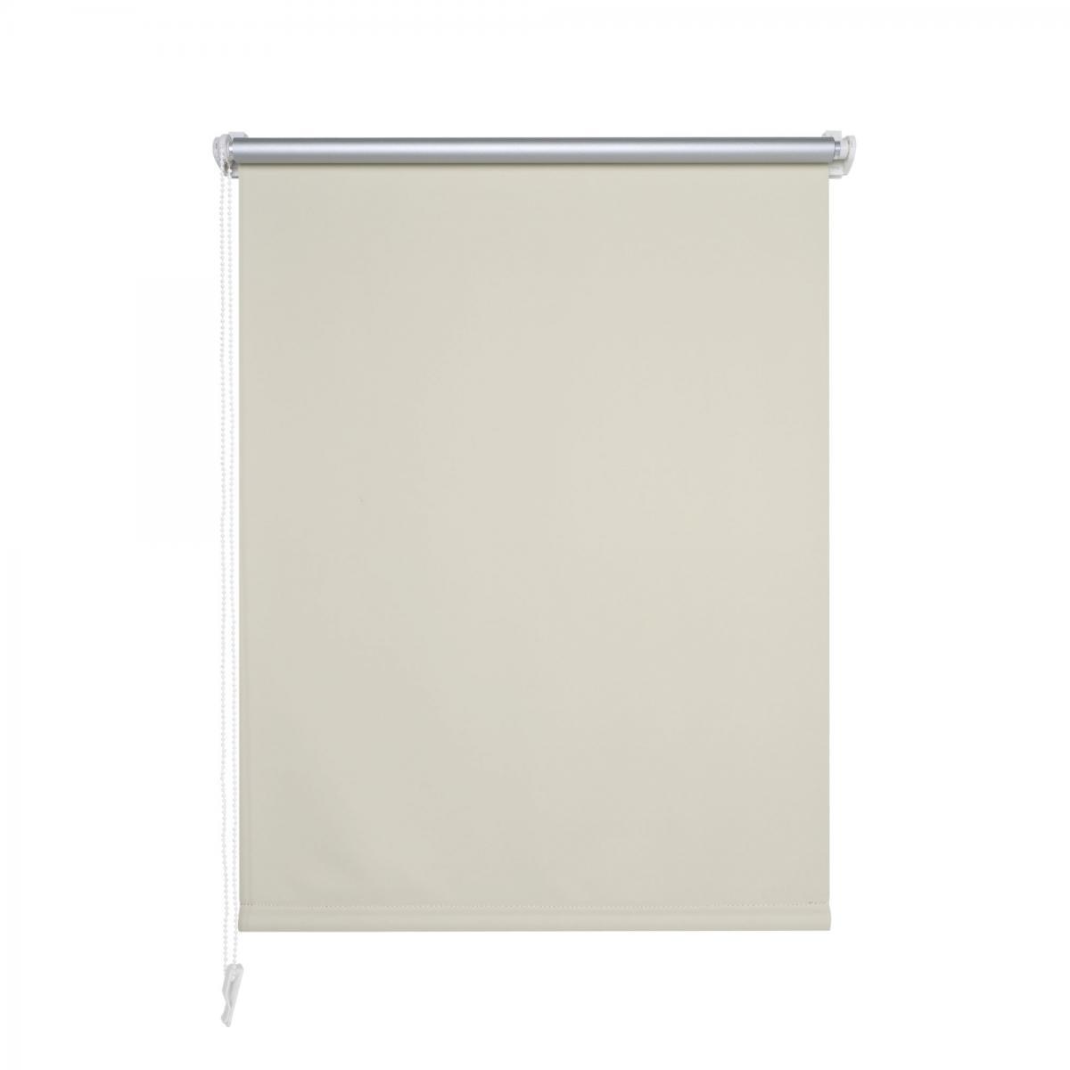 Bella Casa Klemmfix Rollo verspannt, Sichtschutz, thermobeschichtet, verdunkelnd, creme, 80 cm x 150 cm (B x H)