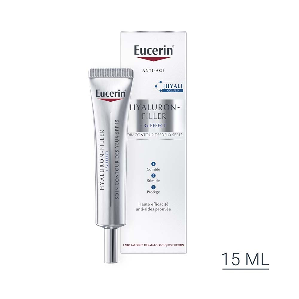 eucerin HYALURON-FILLER + 3x EFFECT Contour desYeux Soin contour des yeux anti-âge