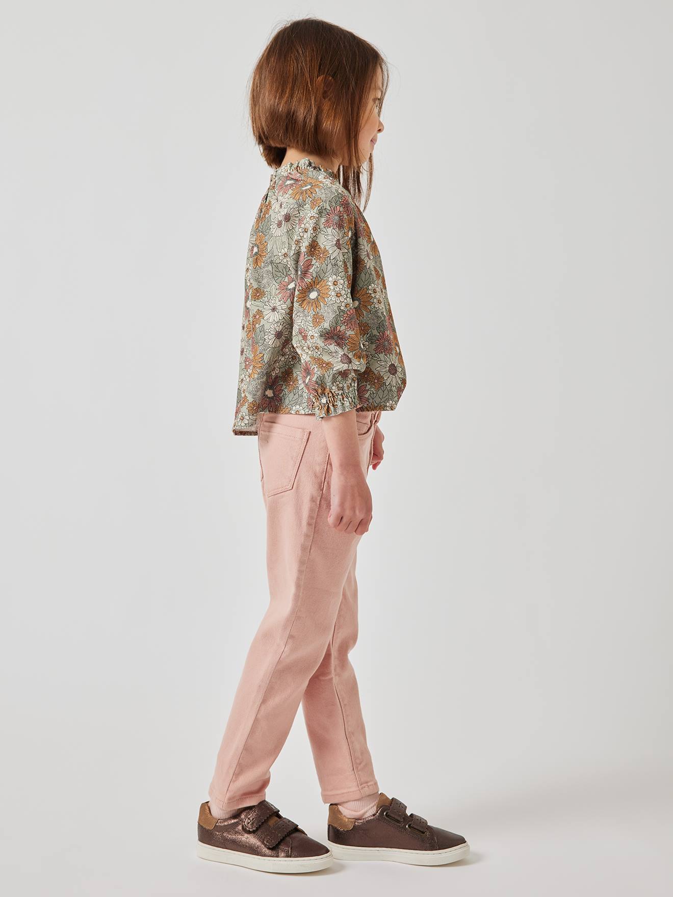 Pantalon Mom MorphologiK Tour de hanches MEDIUM fille pêche