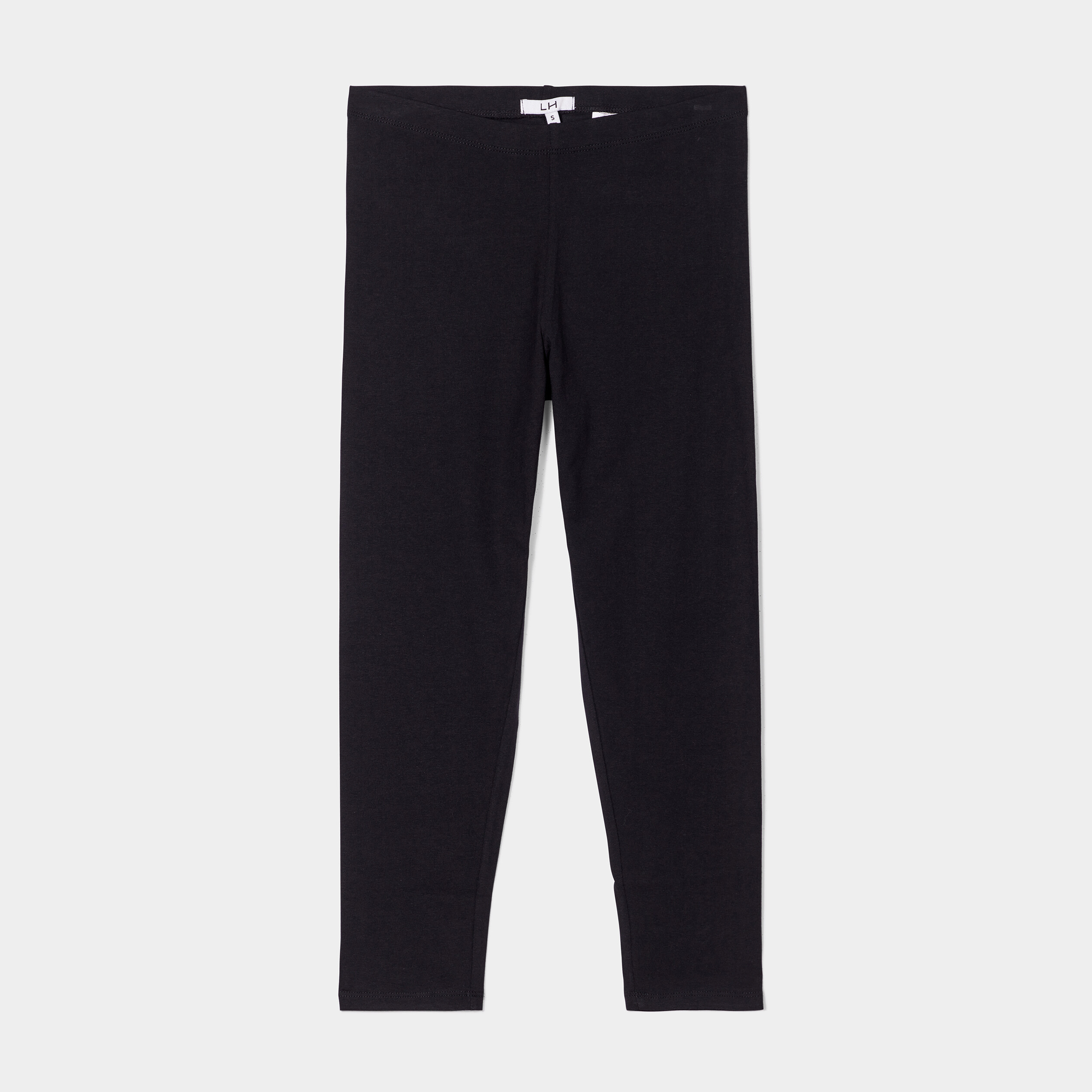 Legging 7 8ème taille élastiquée noir femme | La Halle
