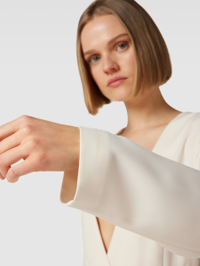 Blazer mit Pattentaschen Modell 'STRUCTURE TWILL' in offwhite