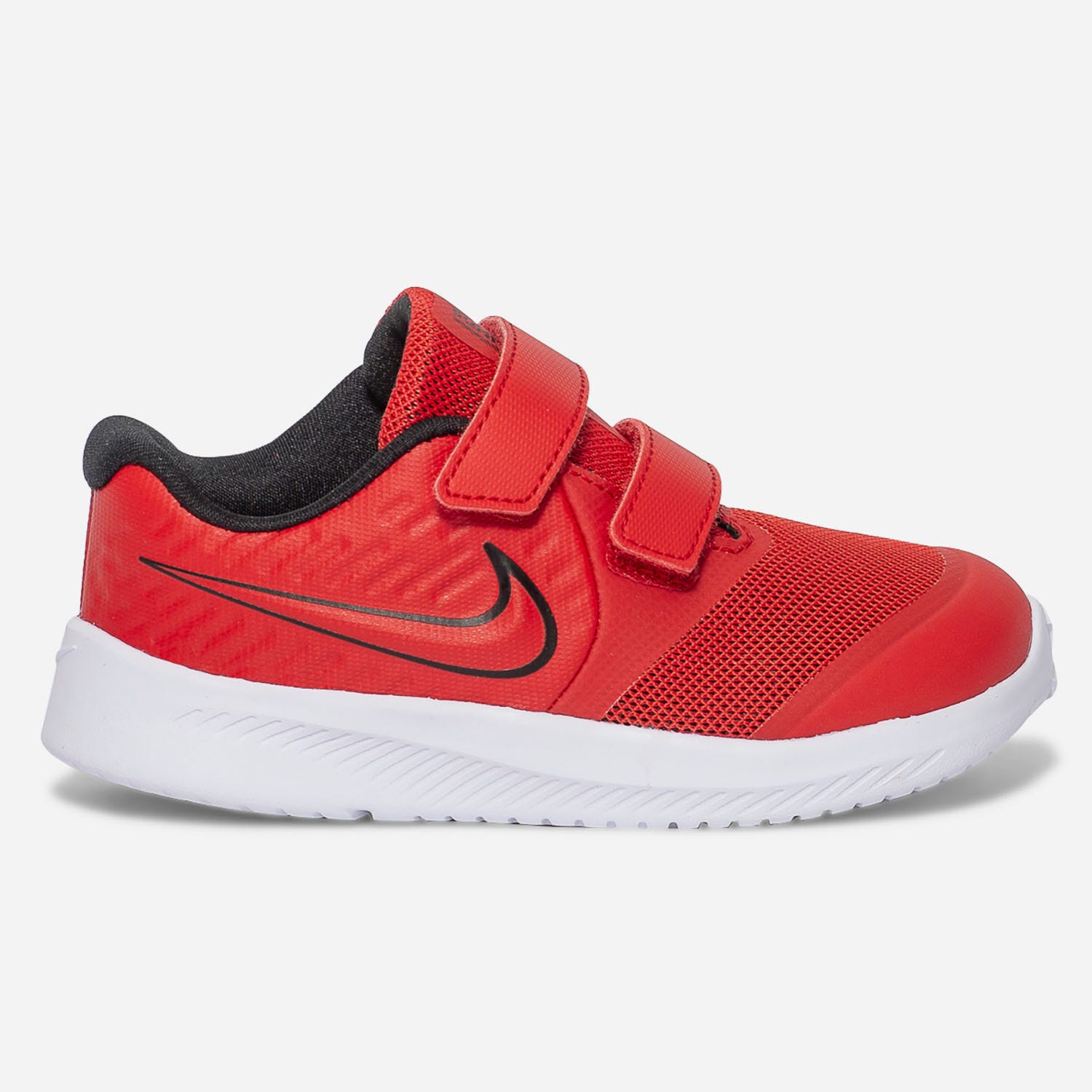 Tennis NIKE rouge en mesh et cuir thermocollé