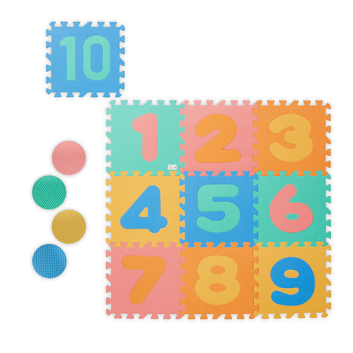 Puzzlematte mit Zahlen