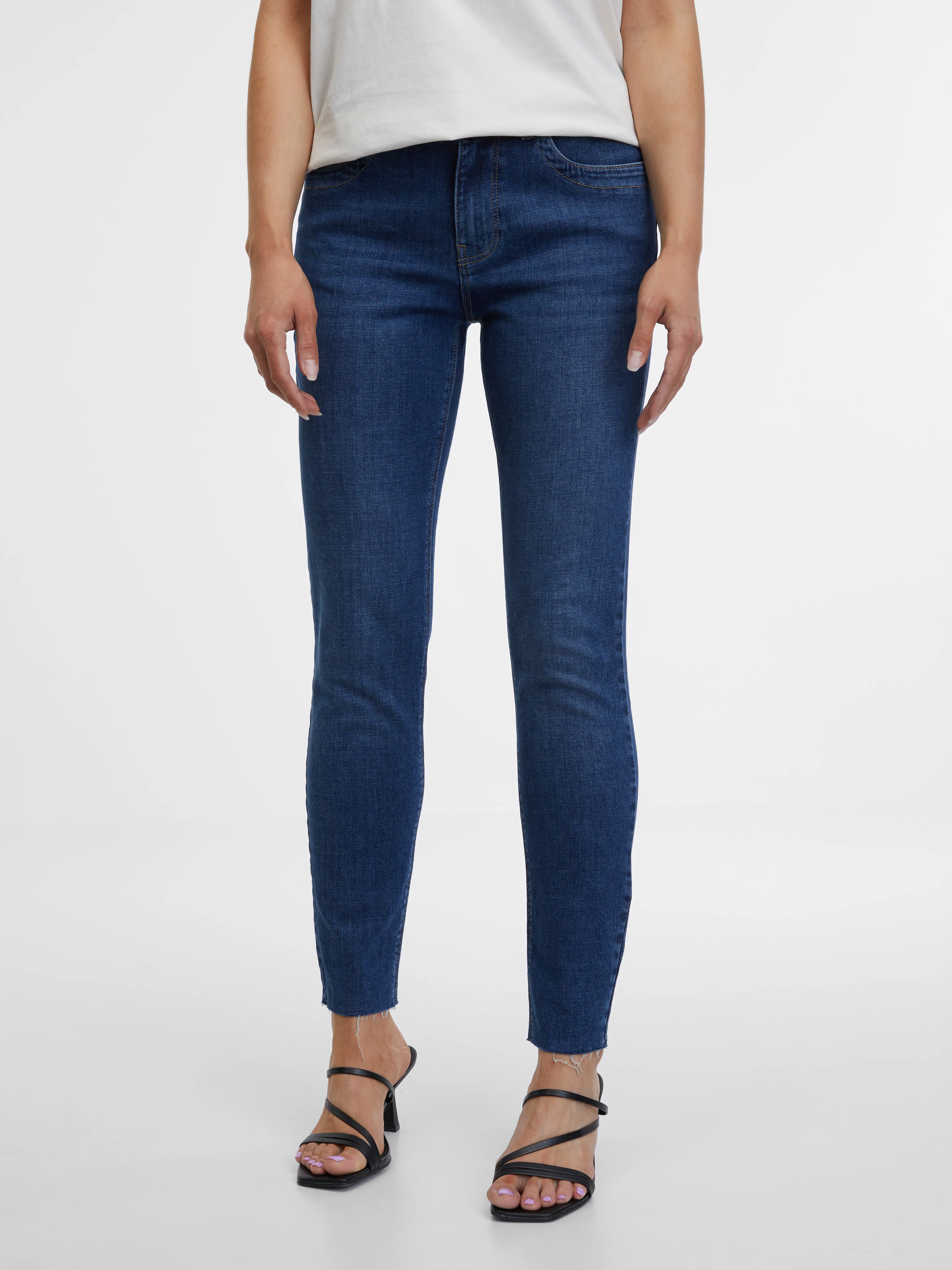 Dunkelblaue Damen-Skinny-Fit-Jeans ORSAY