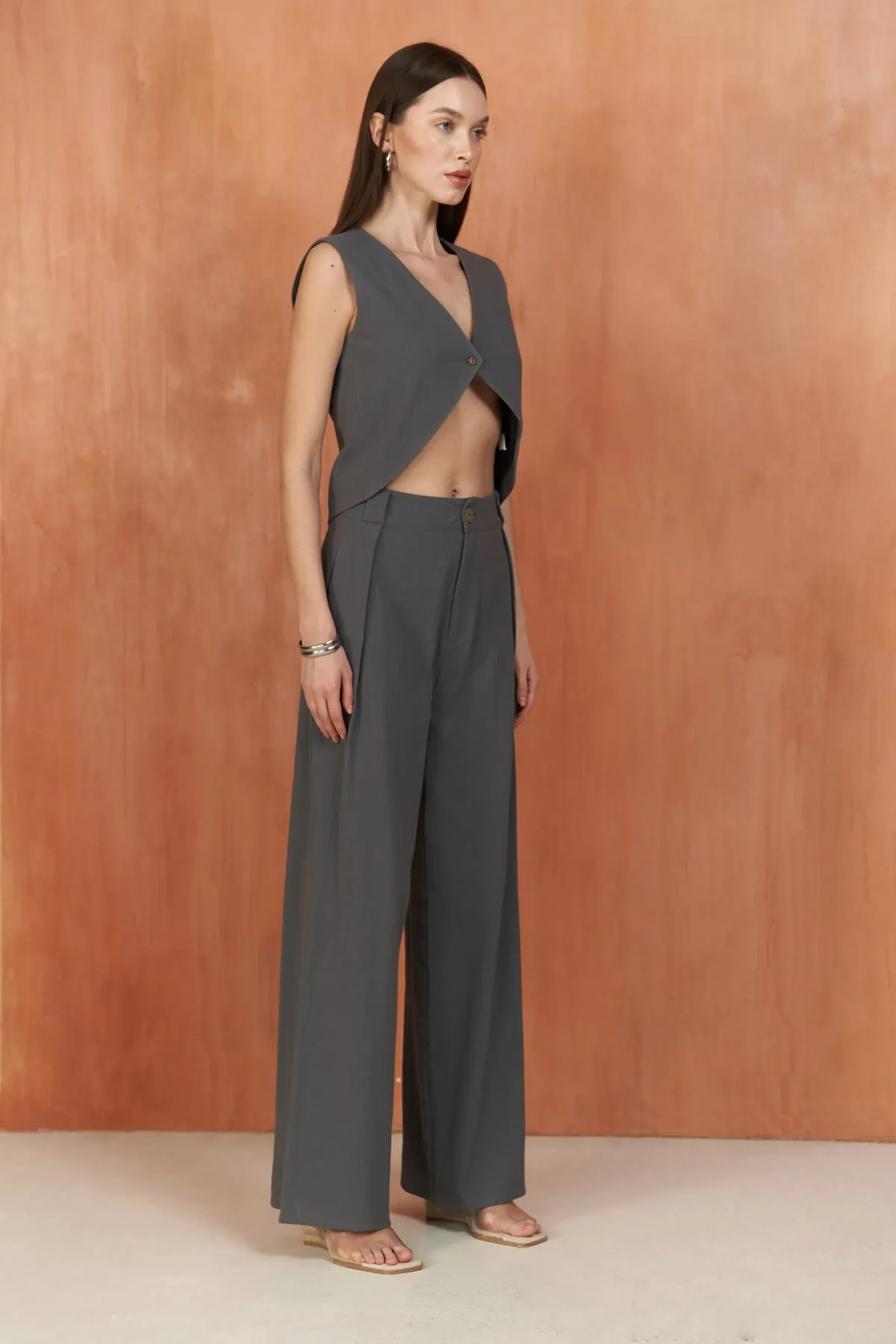 BOHEMAİ  Montana Anthrazit Weste Hosen Set