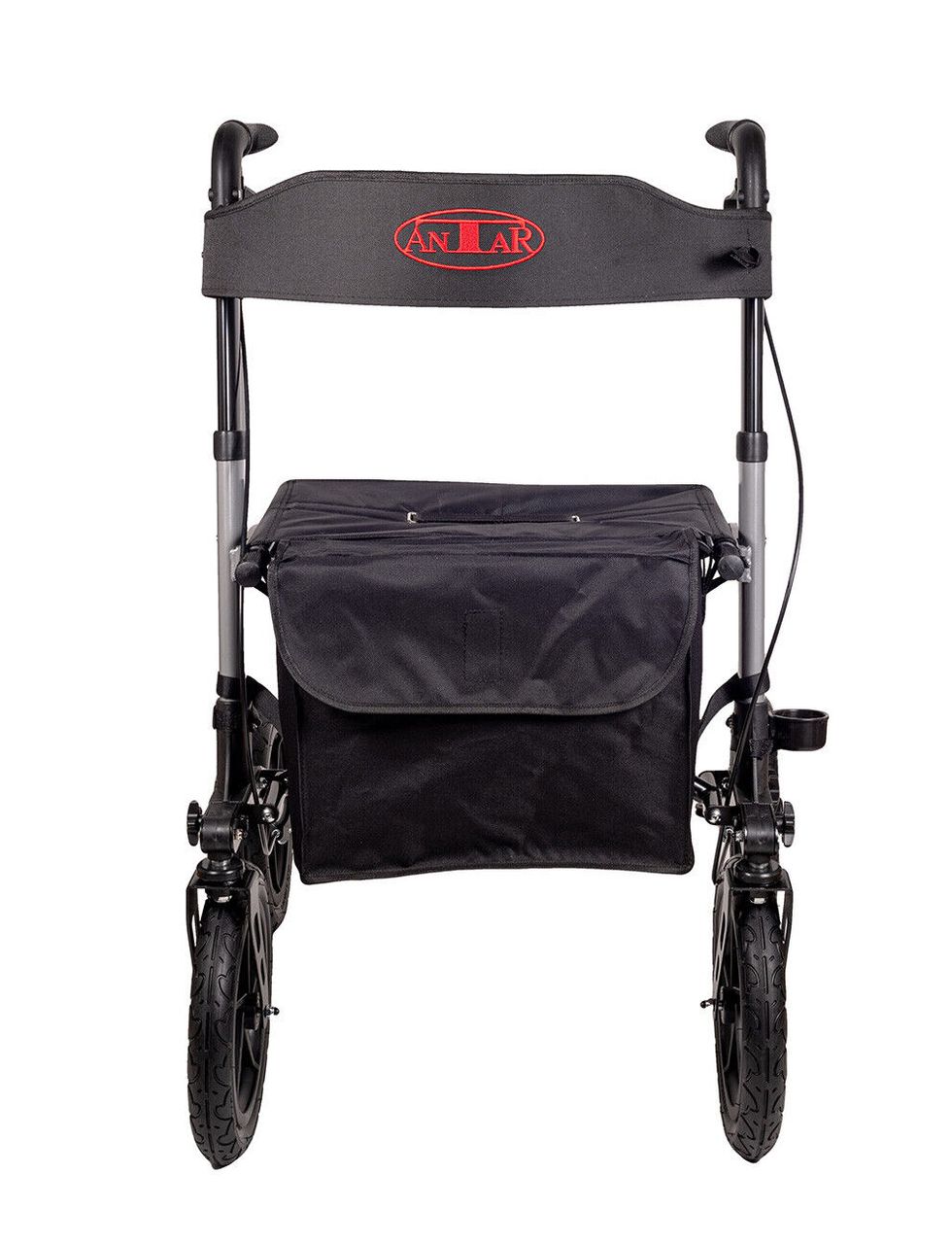 ANTAR Alu Rollator AT51036 mit Luftbereifung inkl. Stockhalter