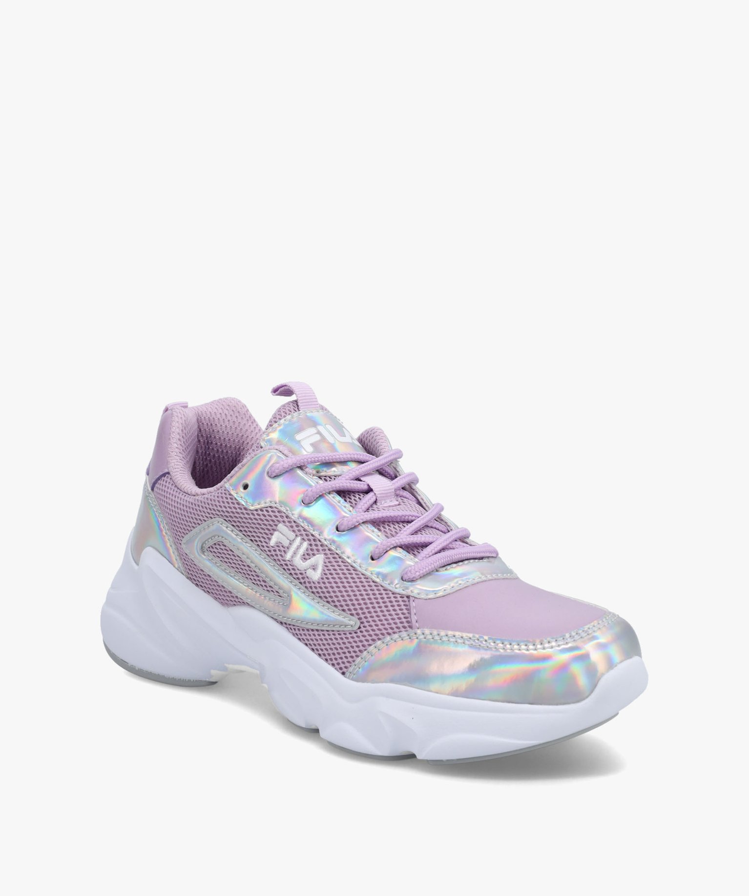 Baskets femme multi-matières à détails brillants – Fila... violet | GEMO