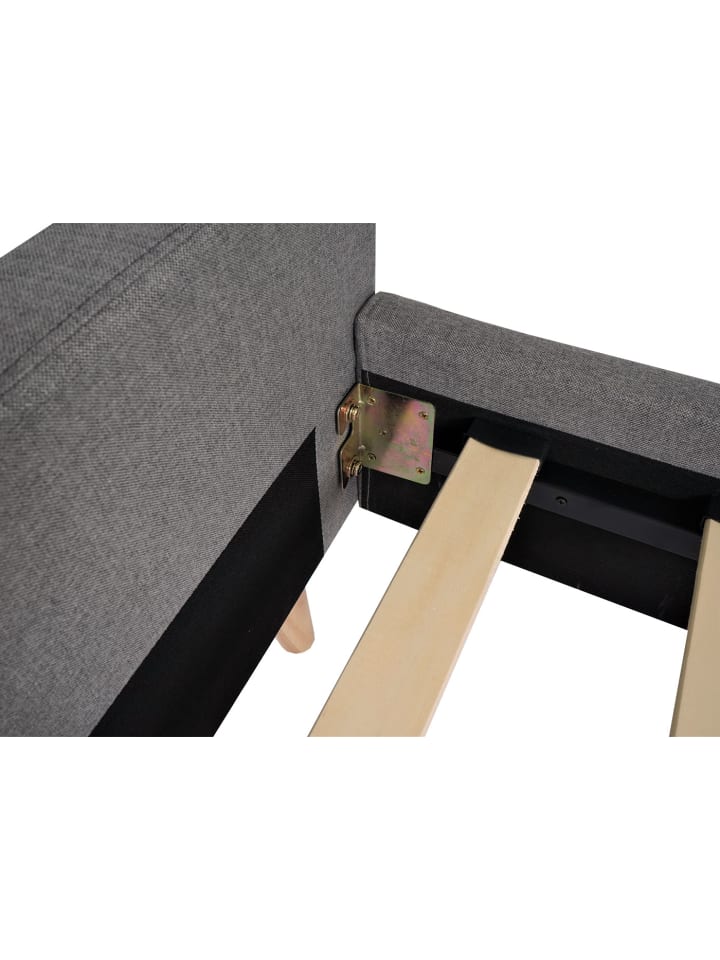 MCW Polsterbett J98 mit Lattenrost, 160x200cm grau günstig kaufen onesize