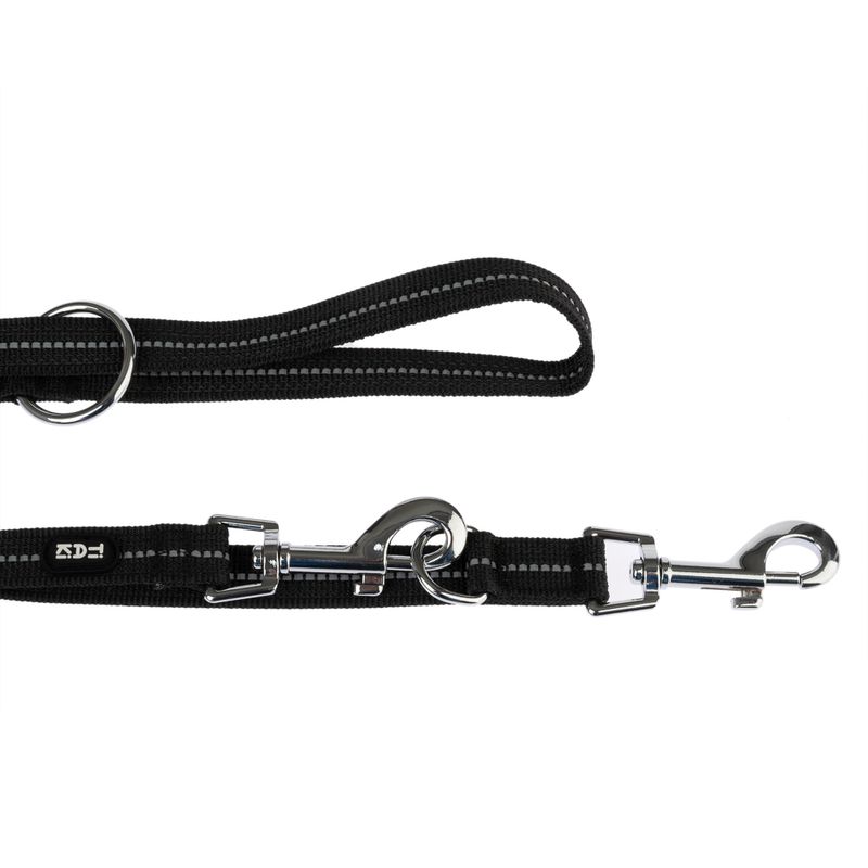 TIAKI Hundeleine Reflective Rubber, schwarz