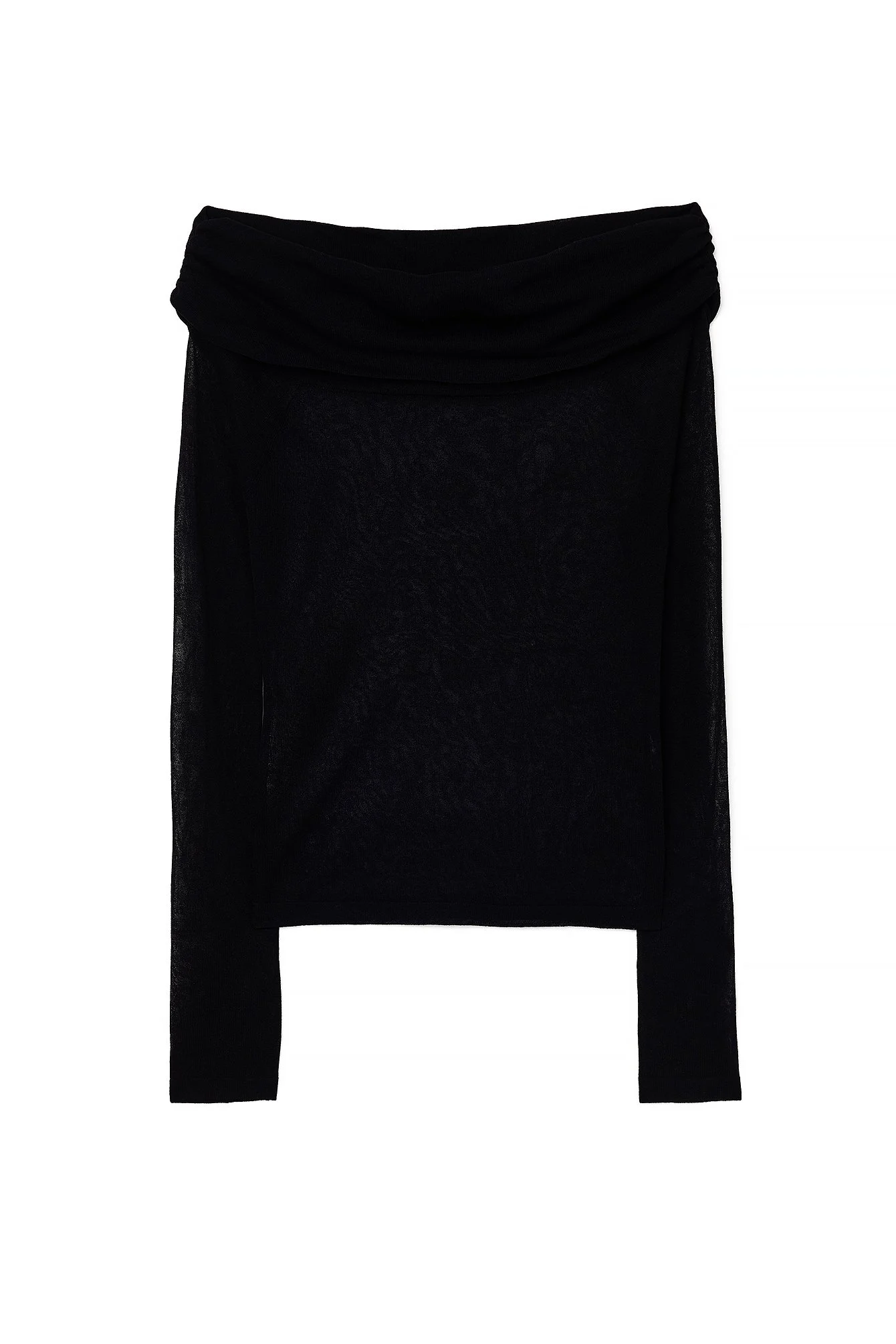 Drapiertes Feinstricktop