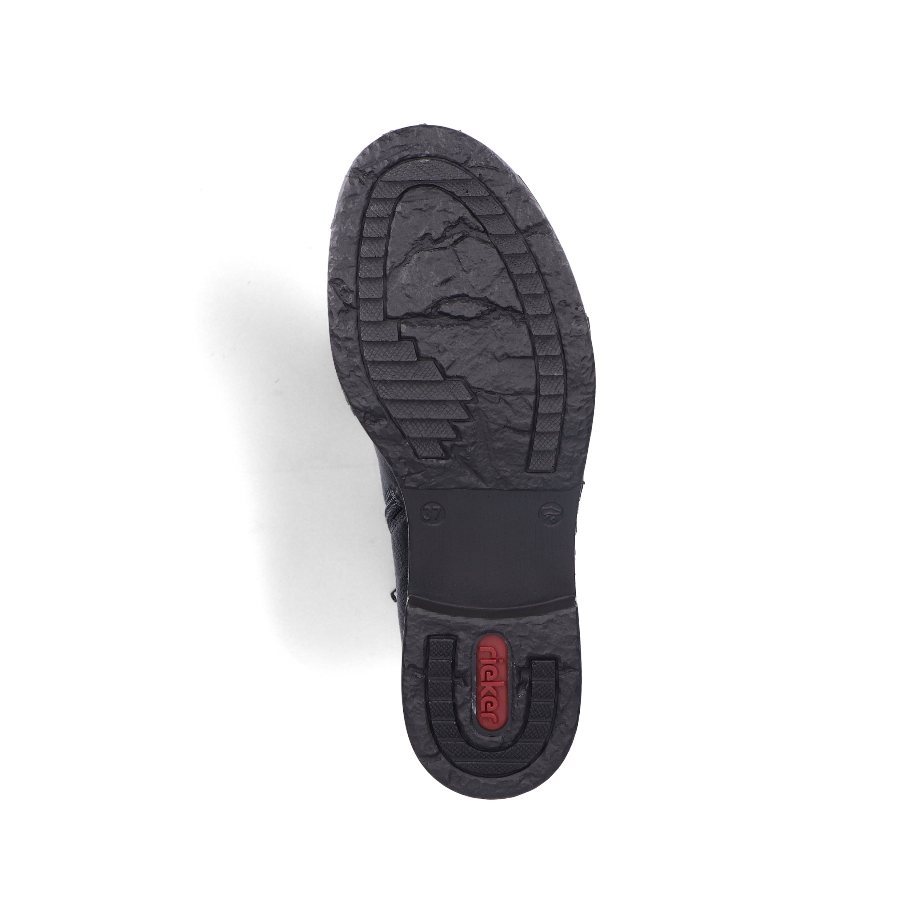 Rieker Damen Schnürstiefel tiefschwarz