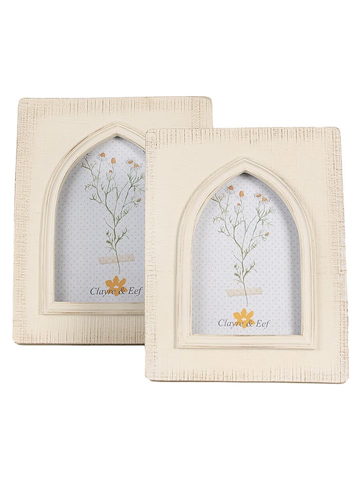 Clayre & Eef Bilderrahmen in Creme - (B)17 x (H)22 cm günstig kaufen onesize