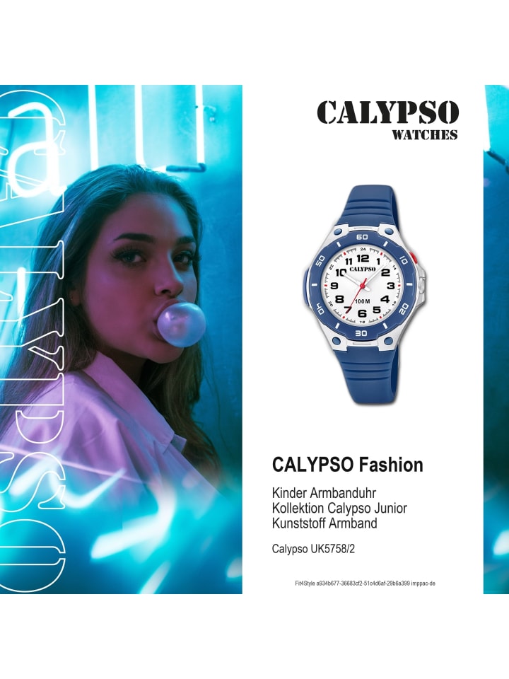 Calypso Analog-Armbanduhr Calypso Junior blau mittel (ca. 36mm) günstig kaufen onesize