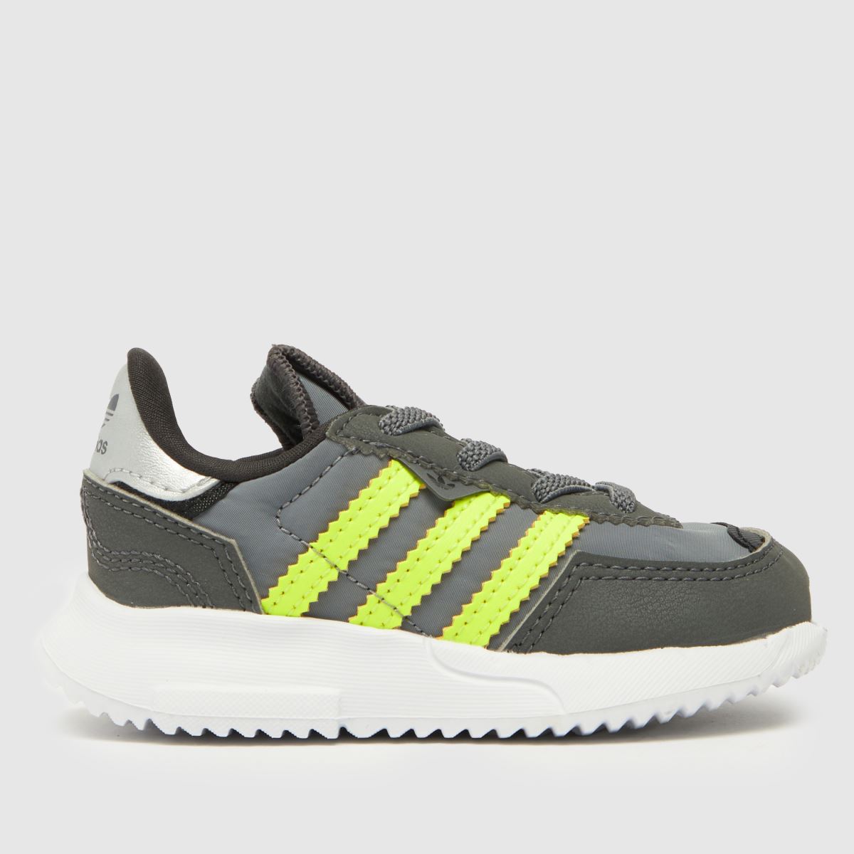 adidas mörkgrå retro f2 pojkar småbarnsskor