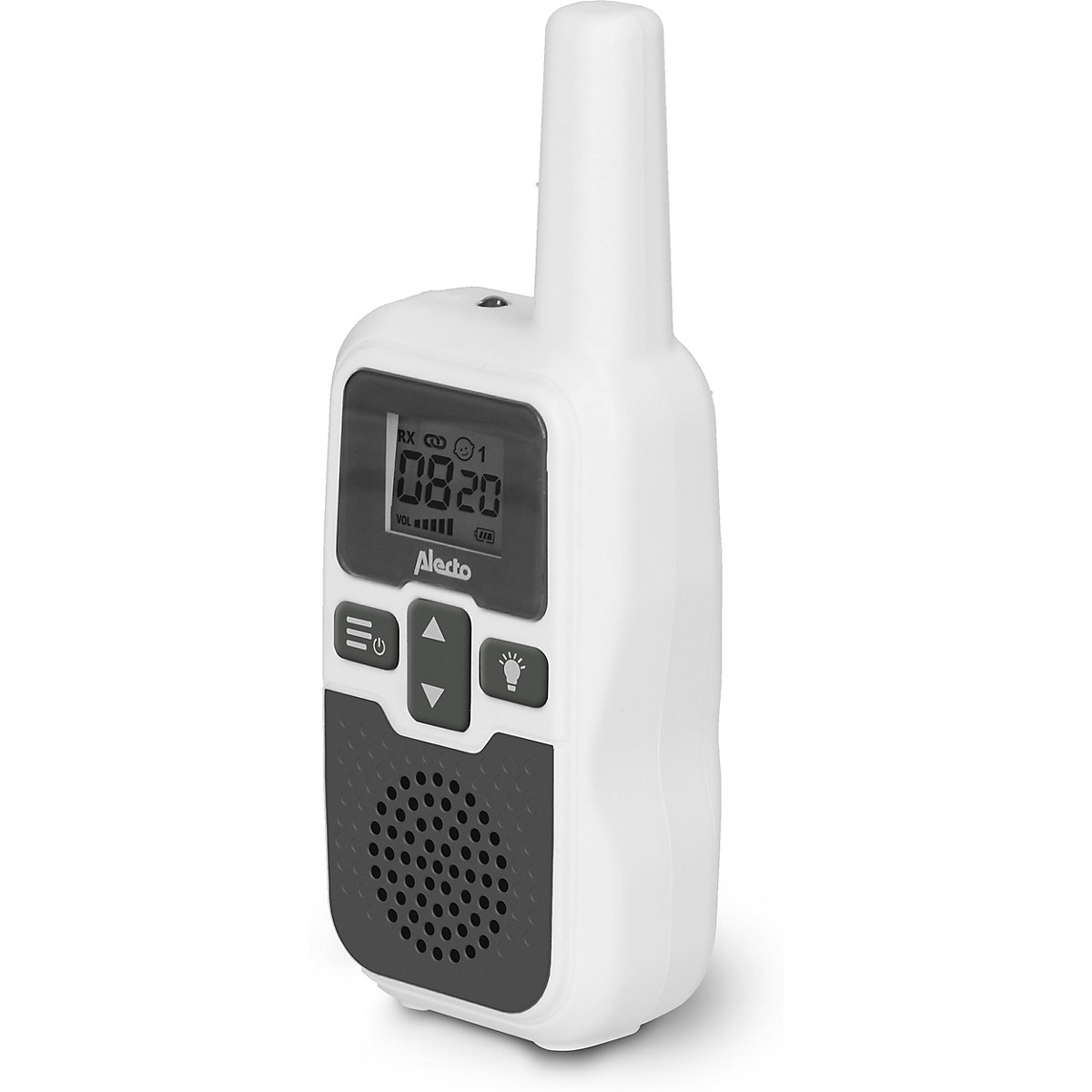 DBX-80 - Babyphone mit Reichweite von bis zu 3.000 Metern, weiß/anthrazit