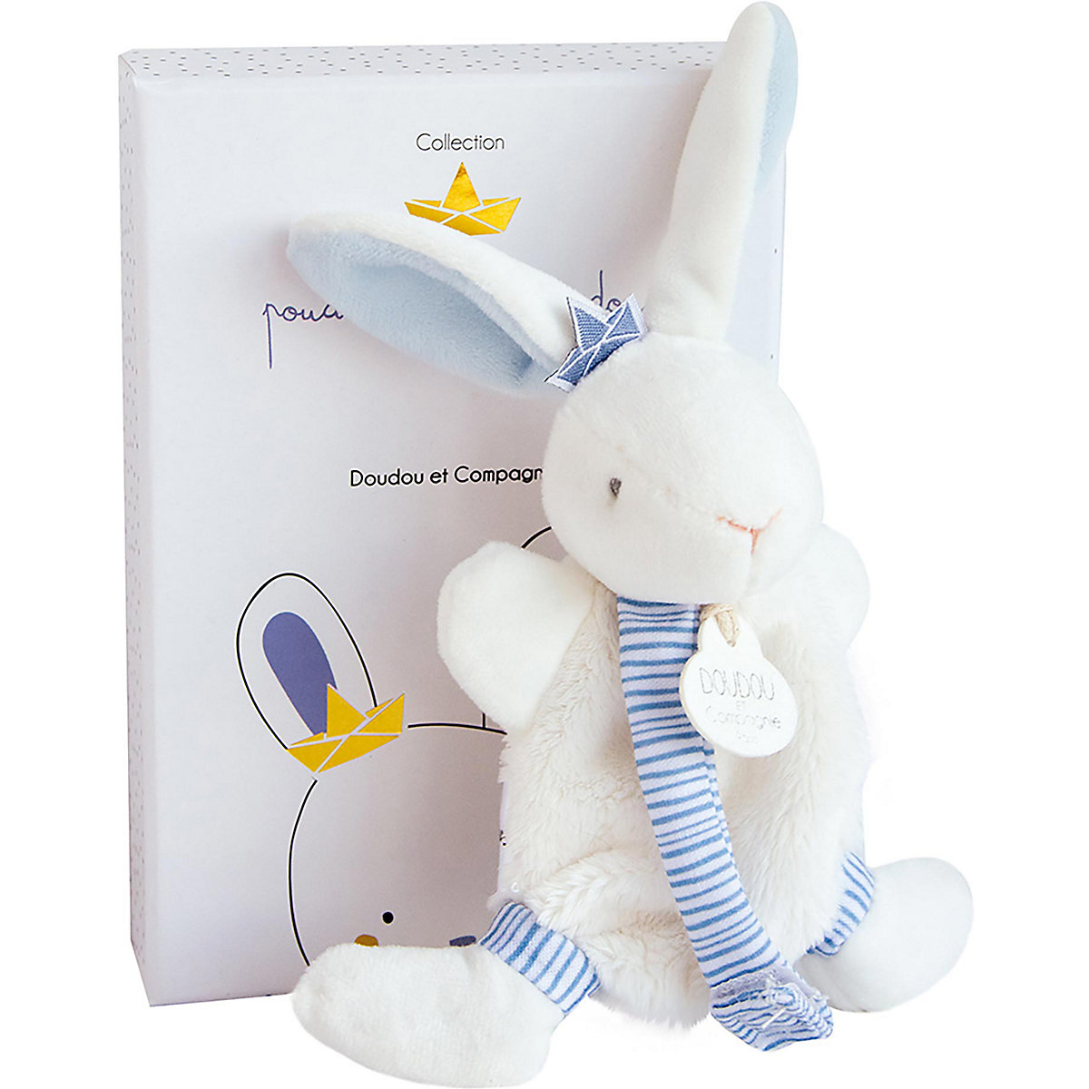 Hase Matrose Schmusetuch mit Schnullerkette