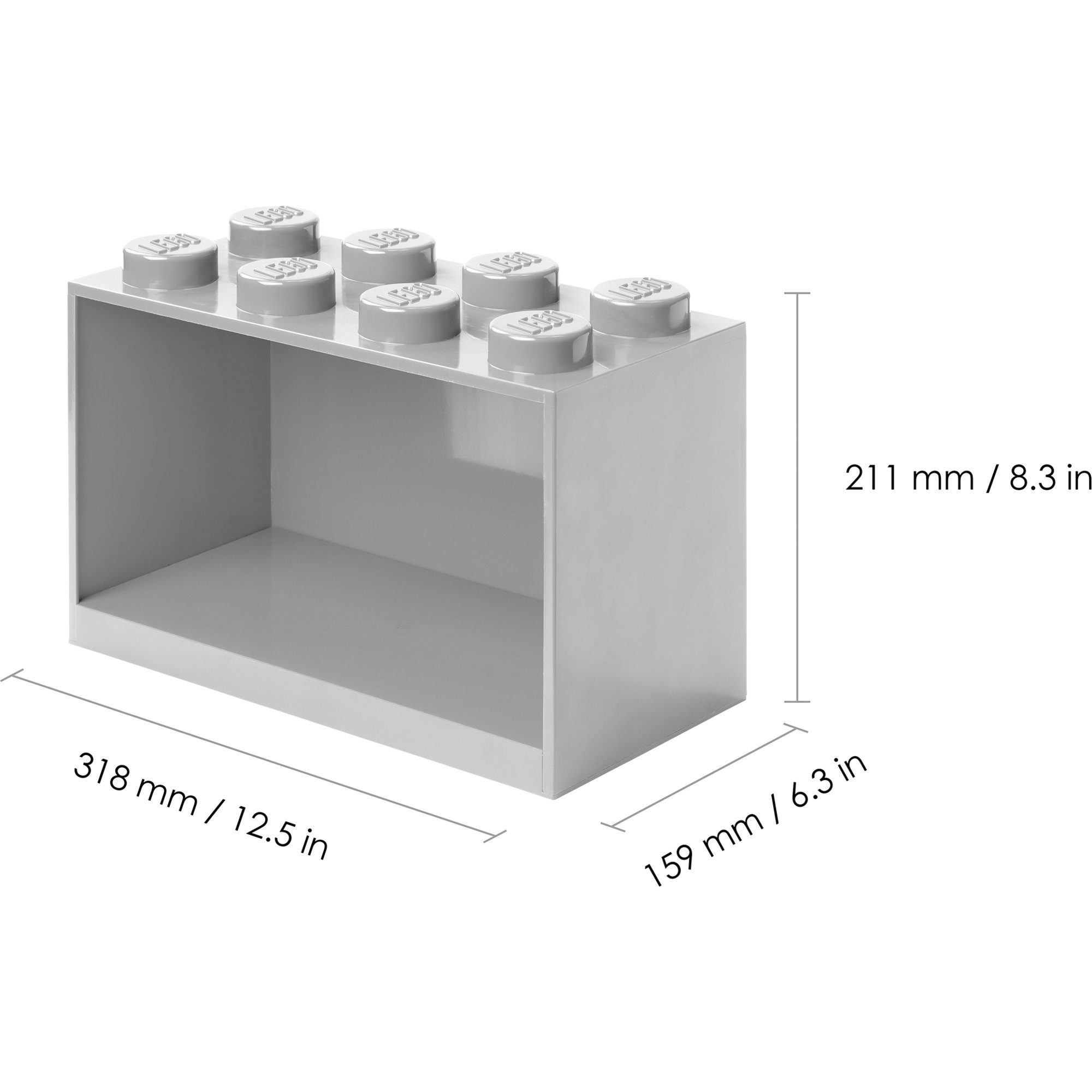 Room Copenhagen Spielzeugtruhe Room Copenhagen LEGO Regal Brick Shelf 8+4, Set