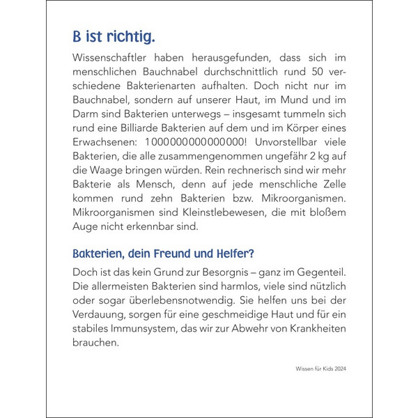 WISSEN FÜR KIDS TAGESABREIßKALENDER 2024 - Kalender