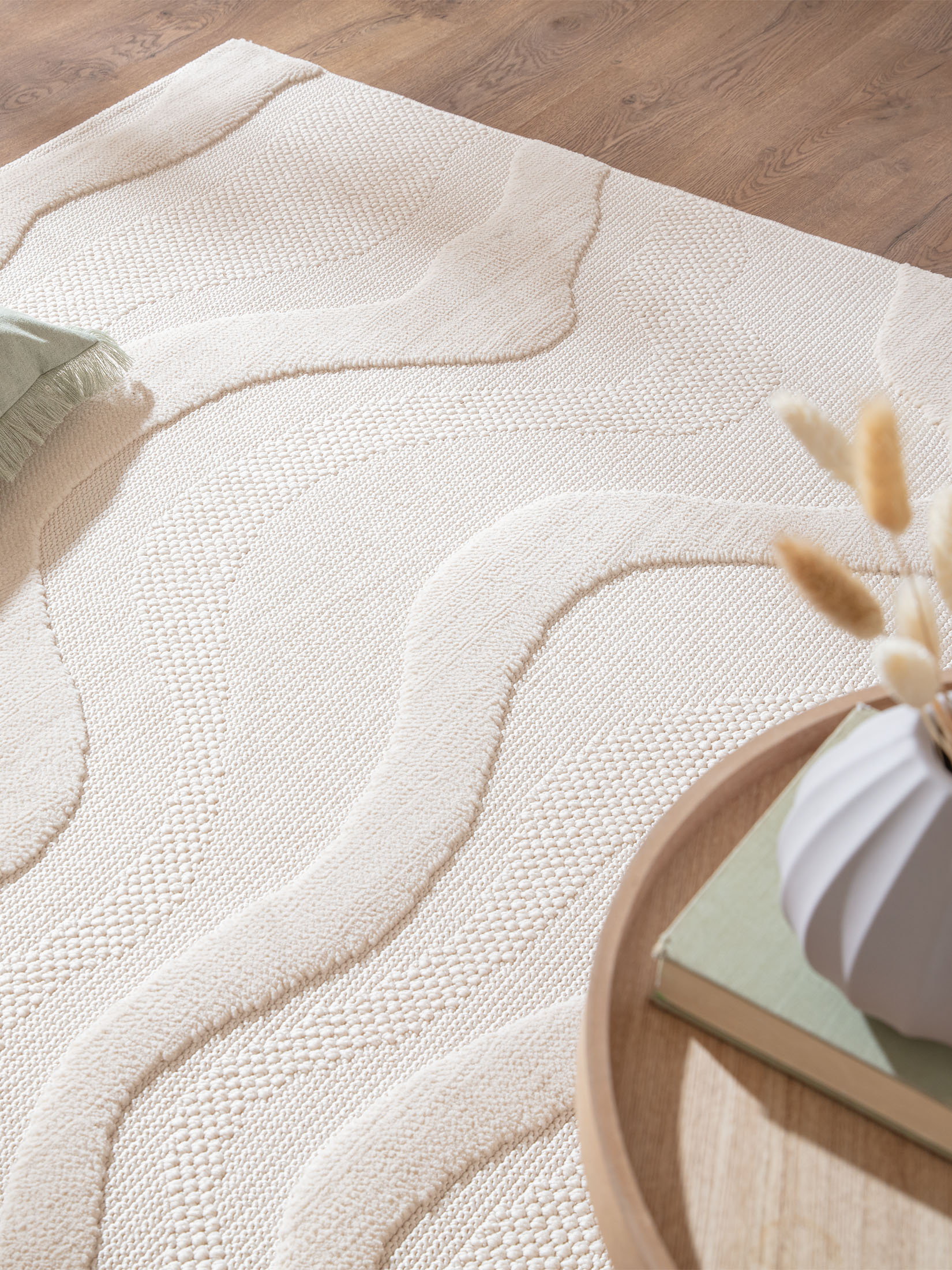 Patara Moderner Teppich, Creme