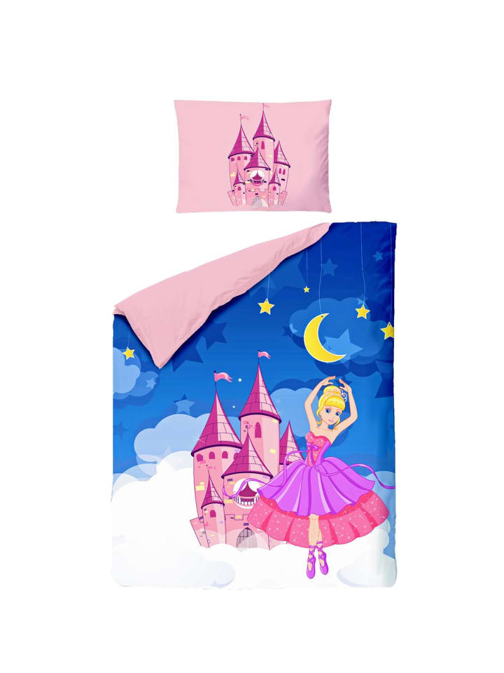 JACK 2 tlg. Renforcé Bettwäsche 100x135cm Prinzessin in Lila günstig kaufen 100x135 cm