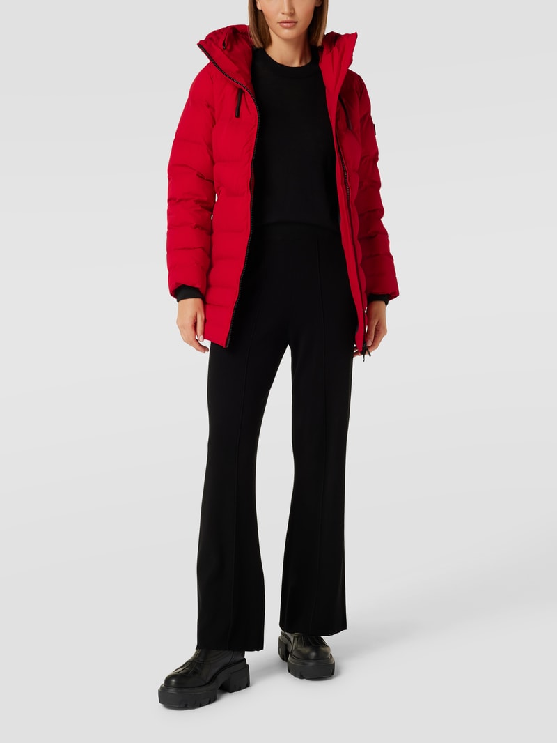 Steppjacke mit Kapuze Modell 'Cordoba' in rot