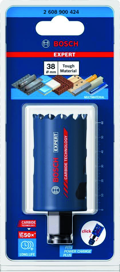 Bosch Blue Accessories 2608900424 Ποτηροτρύπανο Expert Tough Material 38 x 60 mm