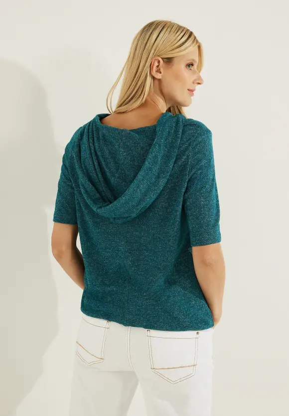 CECIL Kapuzenshirt in Melange