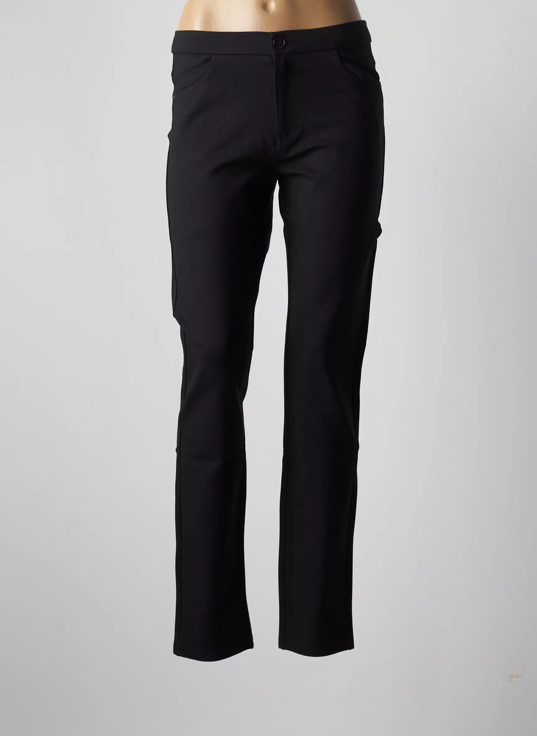 Youline Pantalons Slim Femme couleur noir