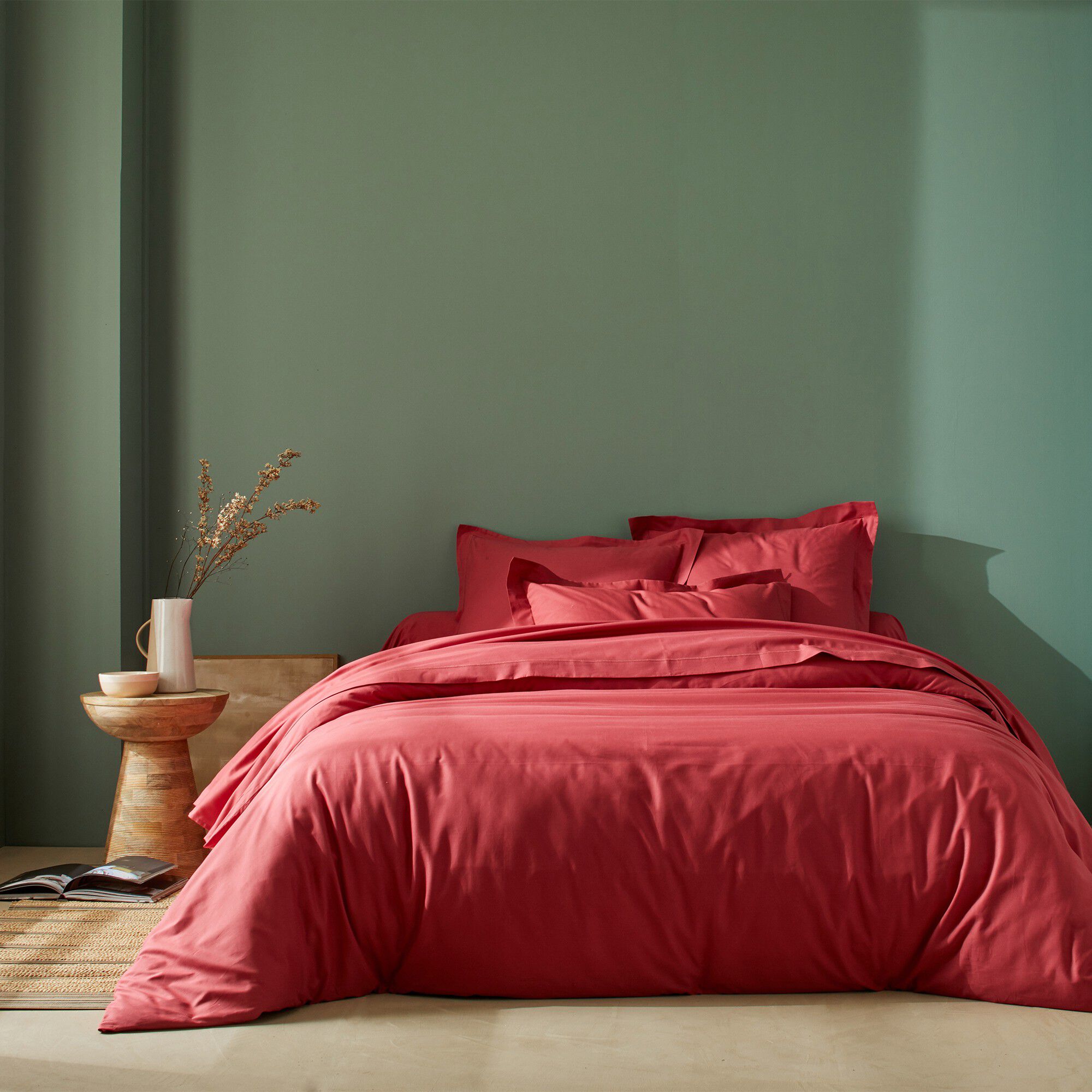 Linge de lit uni coton
