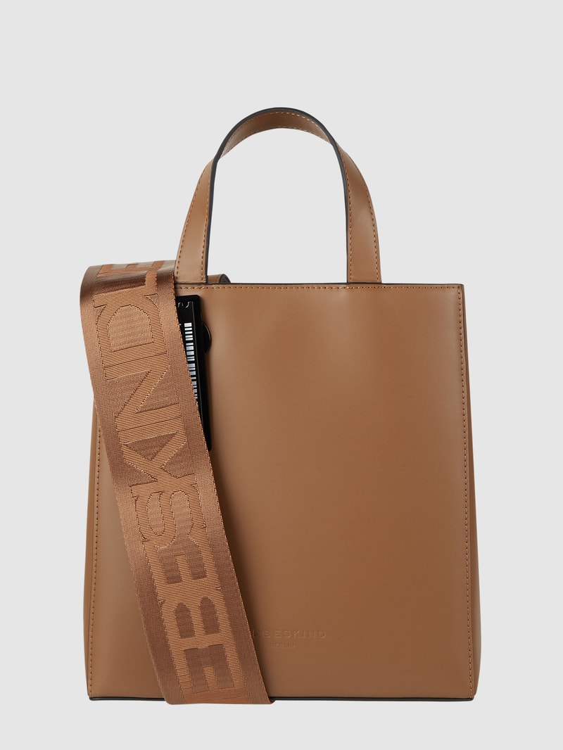 Tote Bag mit verstellbarem Schulterriemen in camel