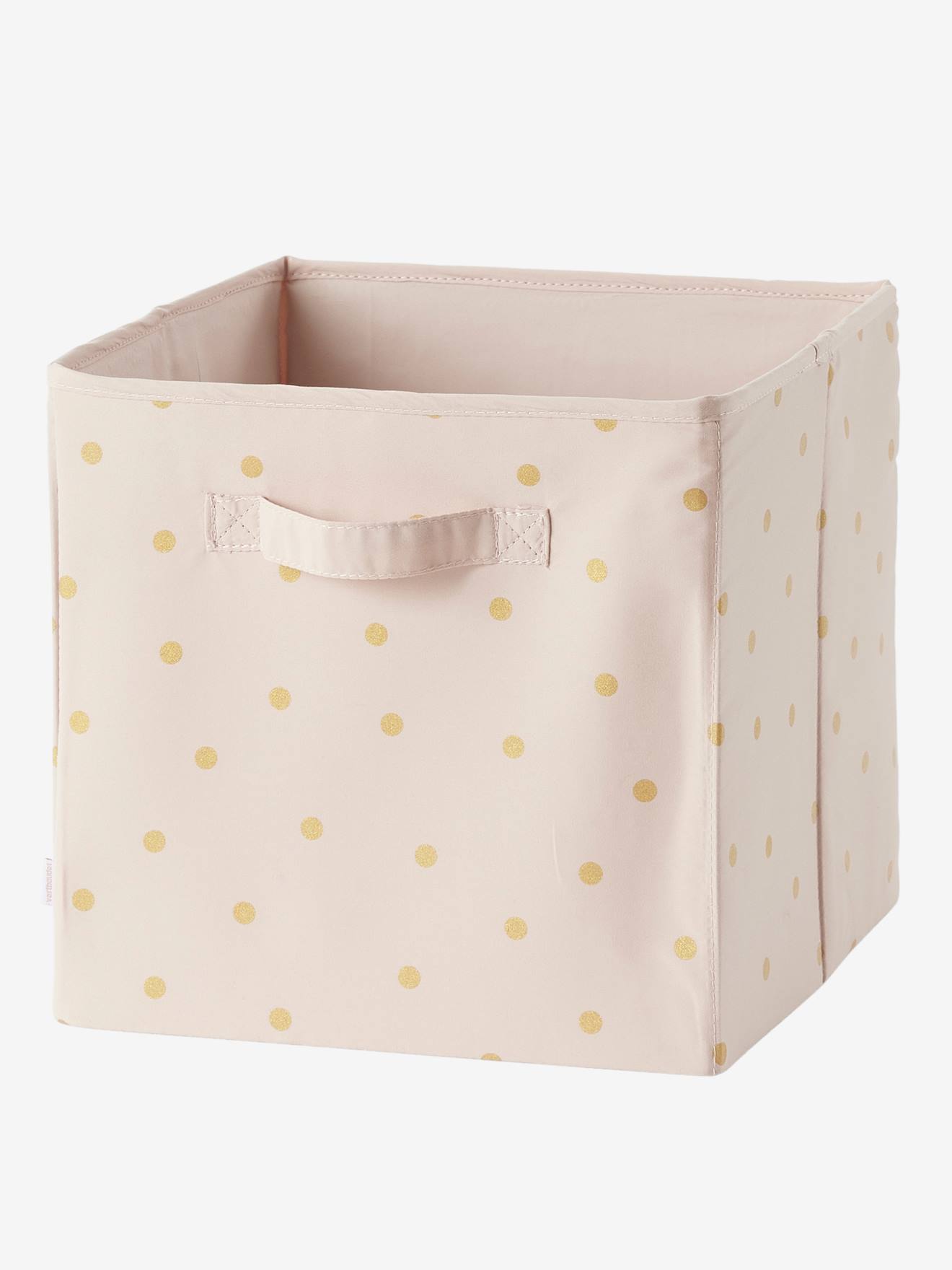 Vertbaudet Kinderzimmer 3er-Set Aufbewahrungsboxen LOVELY - wollweiß+rosa