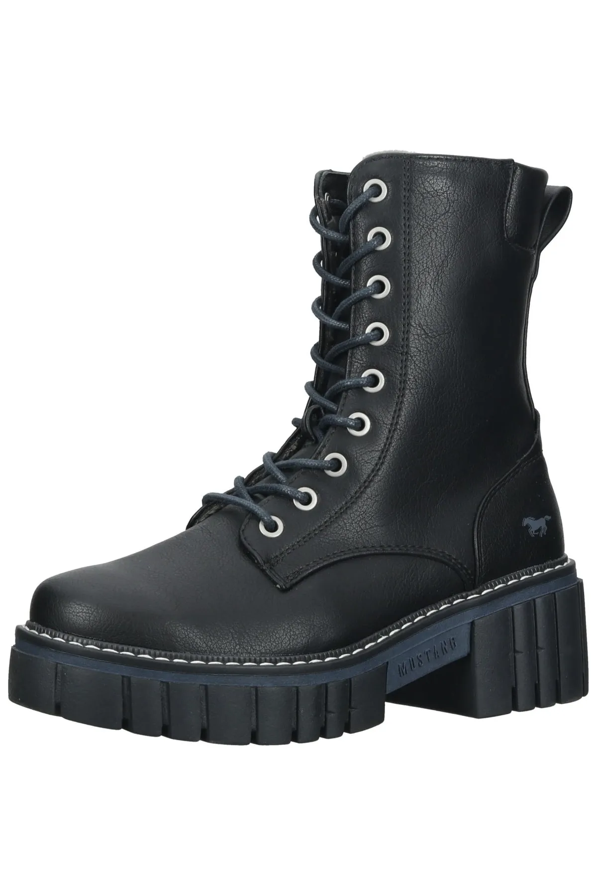 Mustang  Stiefelette - Schwarz - Blockabsatz