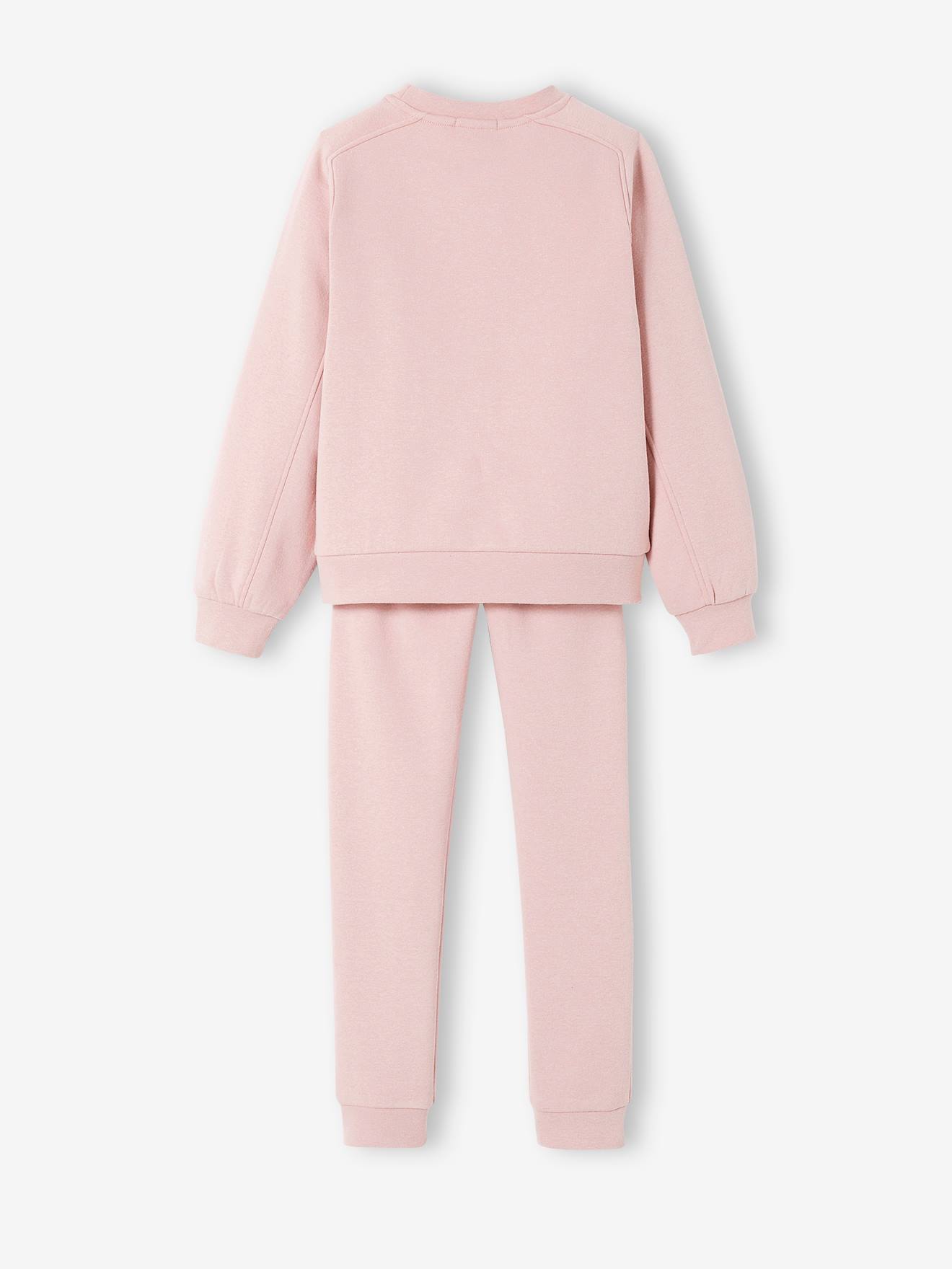 Vertbaudet Mädchen Sport-Set: Sweatshirt & Jogginghose MOVE TOGETHER - rosa