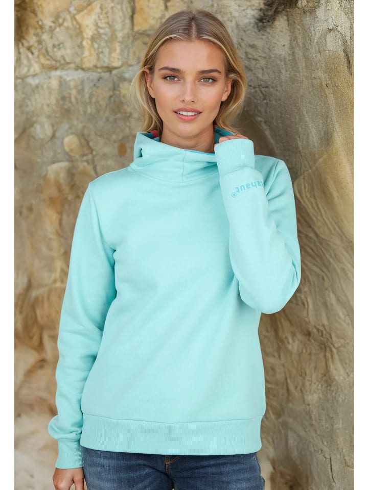 Salzhaut Hoodie TALKEN in Aqua günstig kaufen