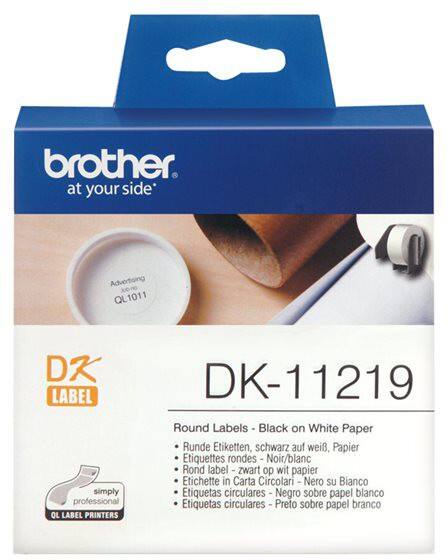 Brother Schriftband Weiß DK11219