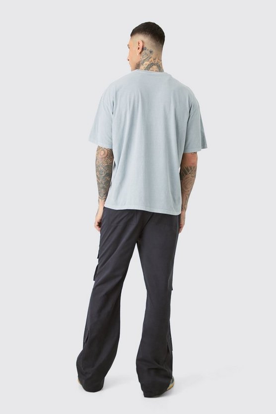 Tall Oversize T-Shirt mit Pour Homme Print