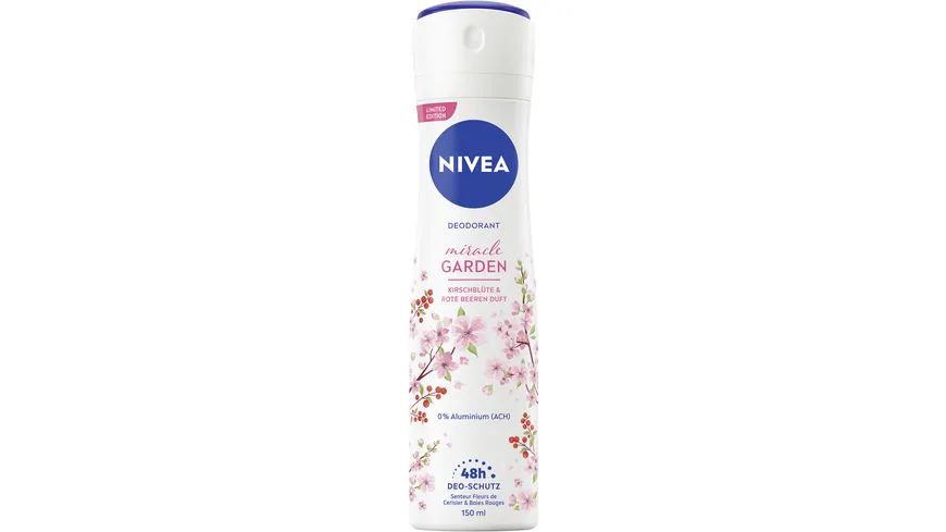 NIVEA Deo Spray miracle Garden Kirschblüte 150 ml