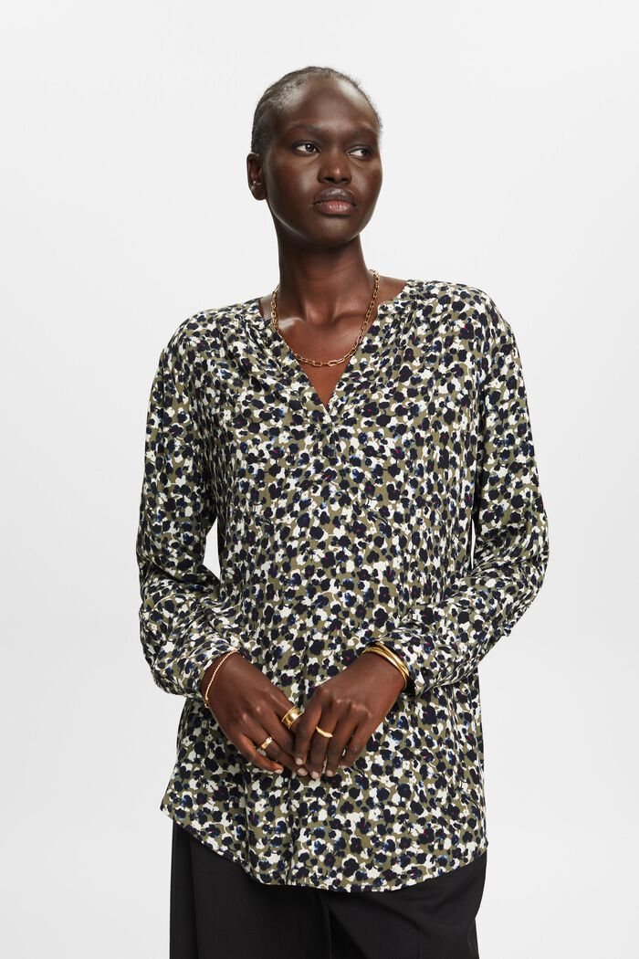 Bluse mit Muster, LENZING™ ECOVERO™