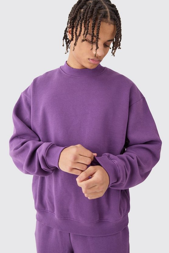 Tall kastiger Oversize Sweatshirt-Trainingsanzug