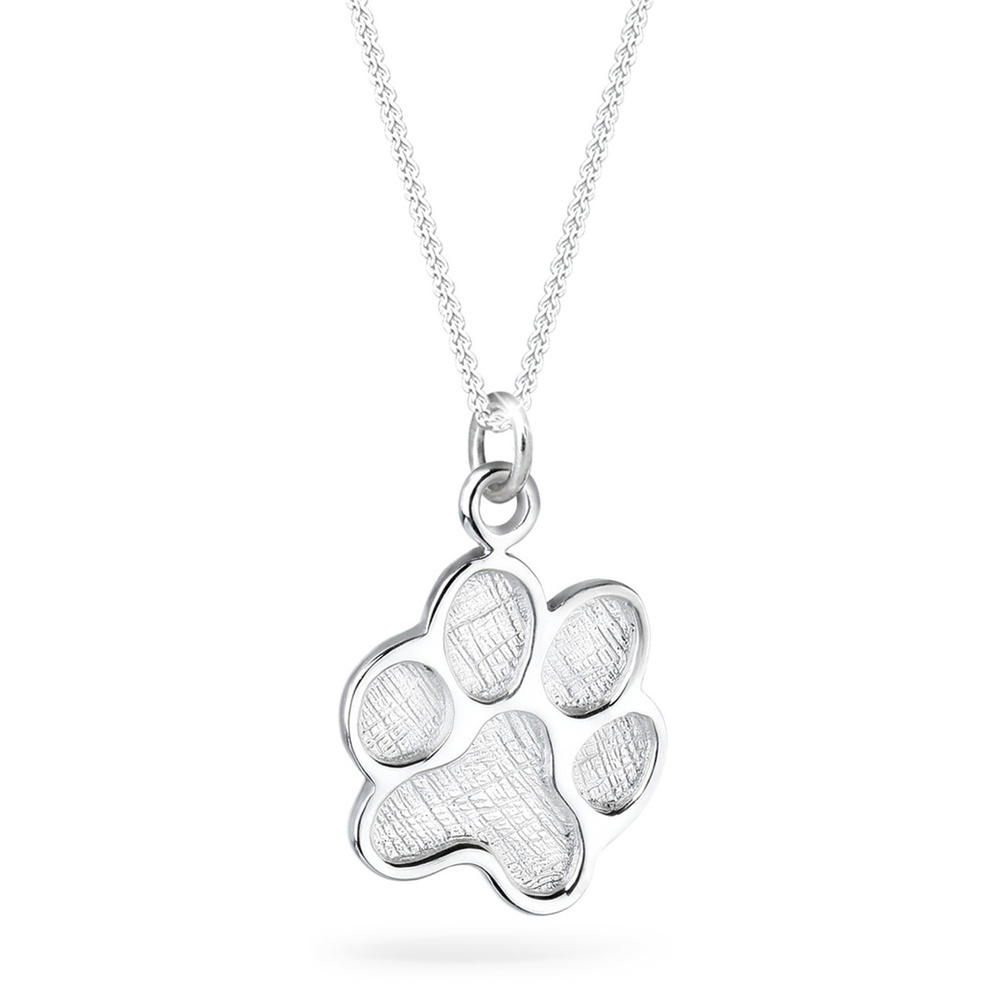 Elli Elli Collier Femmes Pendentif Patte Symbole Chien en Argent Sterling 925 Bijoux