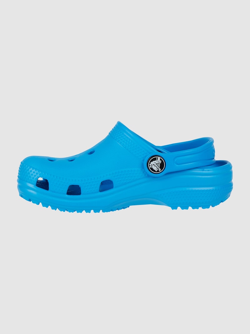 Clogs mit Fesselriemen in ozean blau