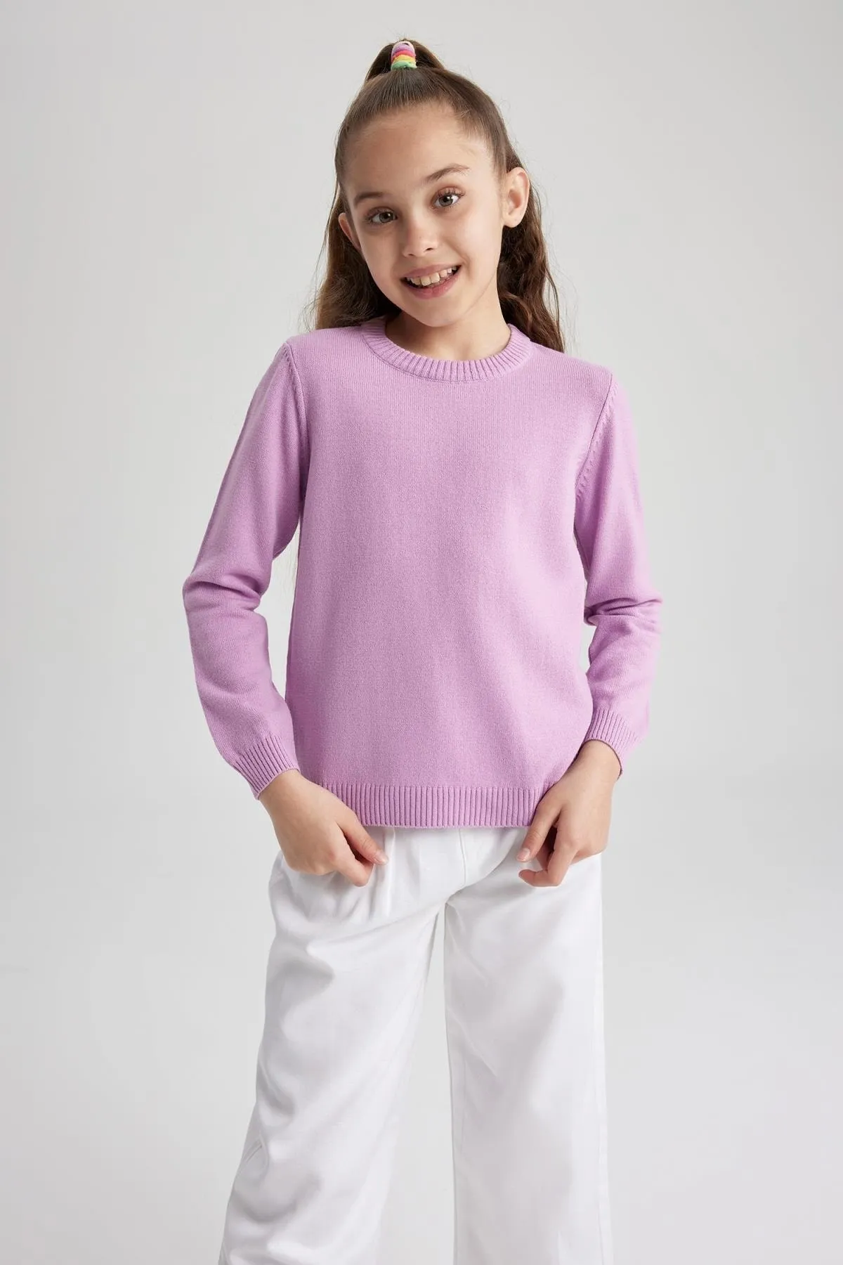 DeFacto  Schulpullover mit Rundhalsausschnitt für Mädchen