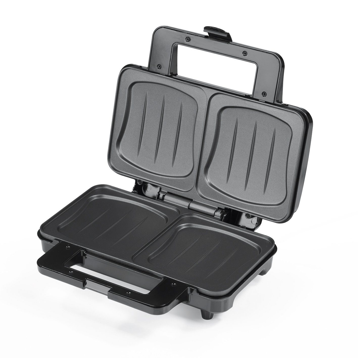 MAXXMEE Sandwichmaker, 900 W, XXL Edelstahl/Schwarz