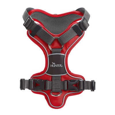 HUNTER Geschirr Divo, rot/grau