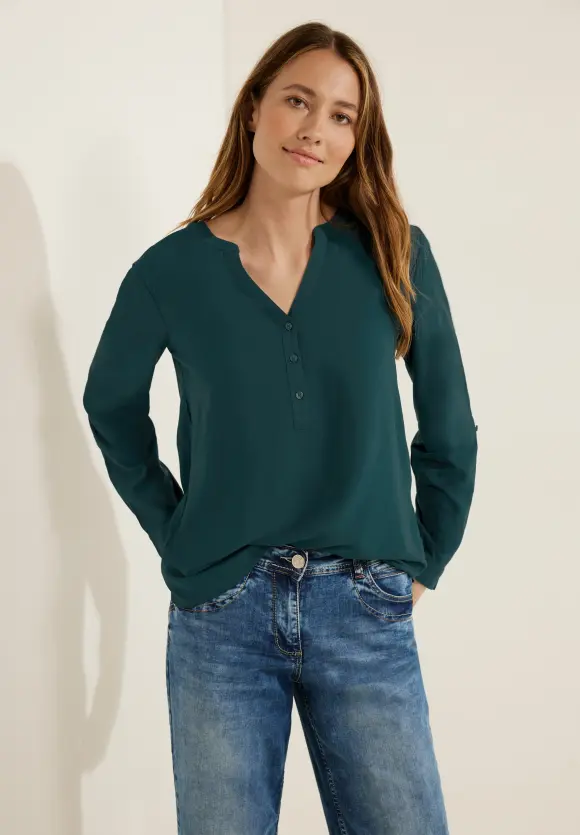 CECIL Bluse in Unifarbe