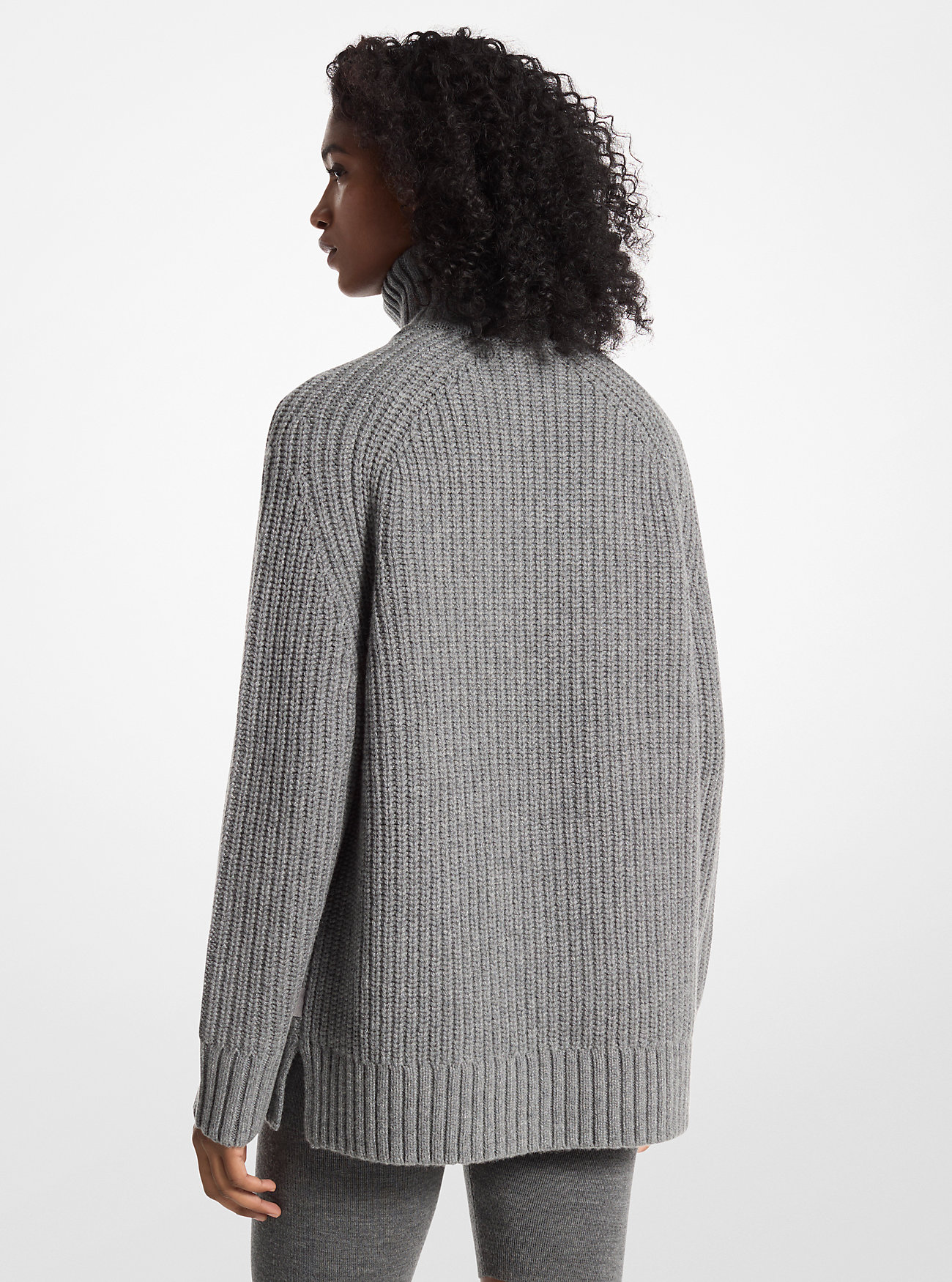 Wool and Cashmere Blend Half-Zip Sweater - ASH