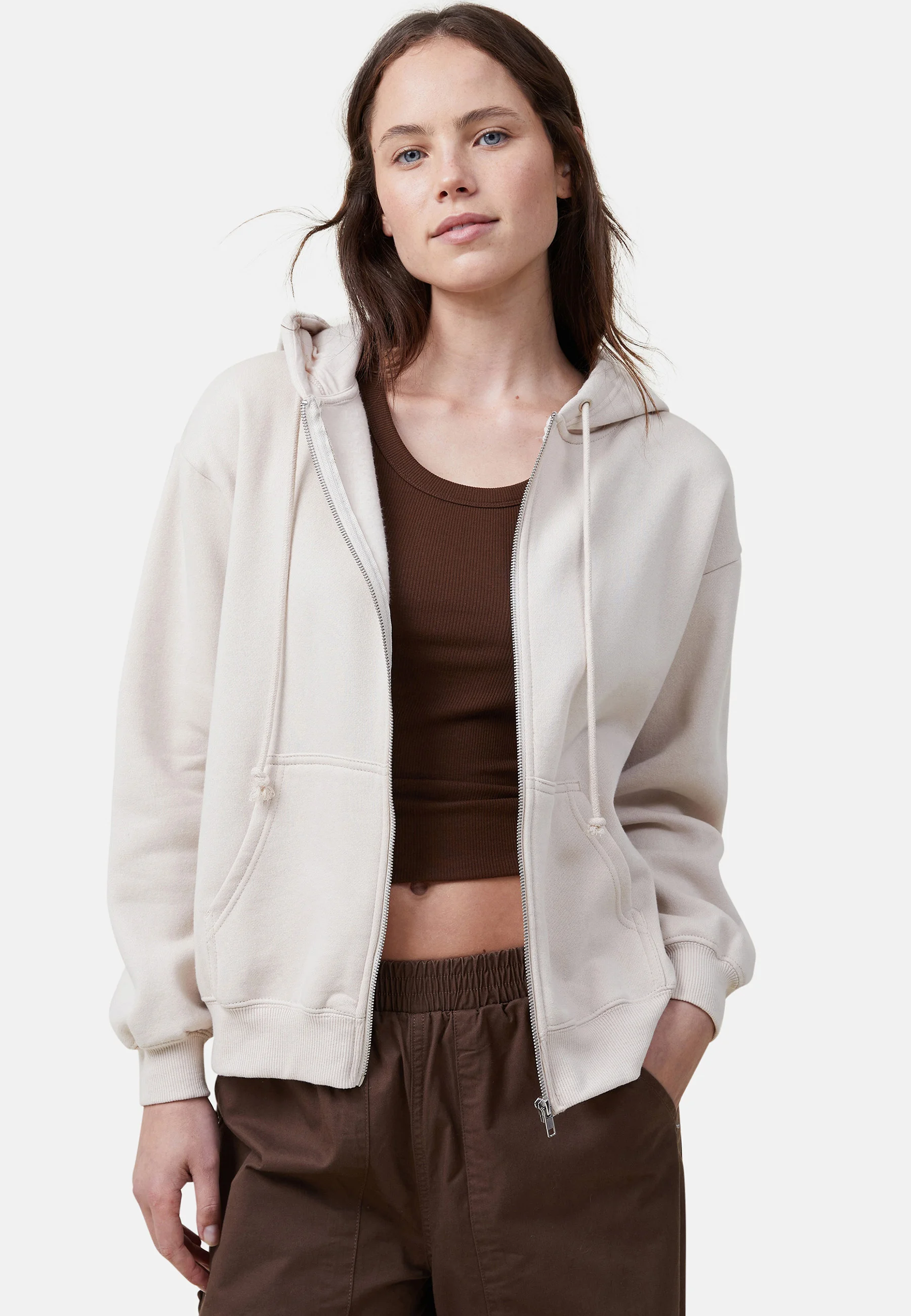 Sudadera con cremallera Cotton On CLASSIC ZIP THROUGH