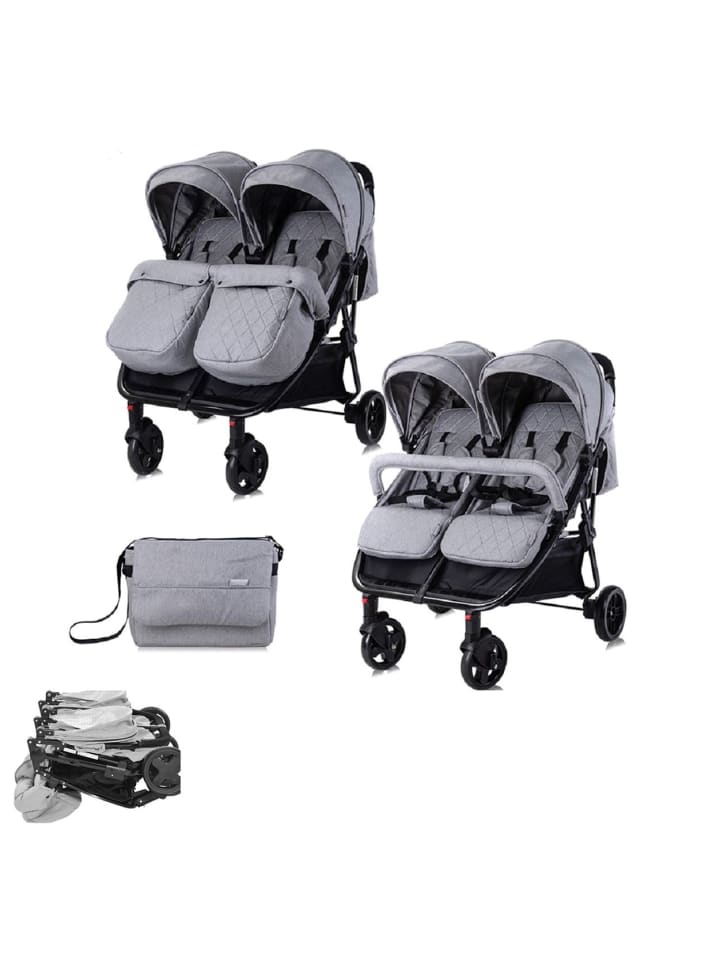 Lorelli Geschwisterkinderwagen Duo in grau günstig kaufen onesize